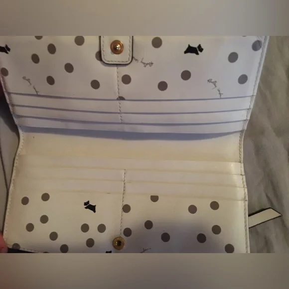 NWOT: RADLEY LONDON BLACK&WHITE LARGE BIFOLD MATINEE  WALLET-PURSE - Picture 7 of 8